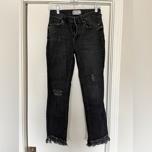 Free people jeans, black, 27R